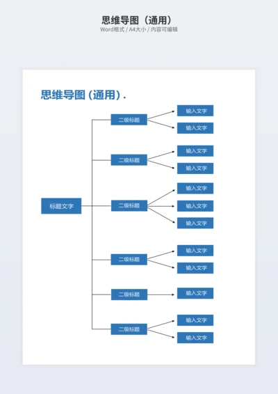 思维导图（通用）