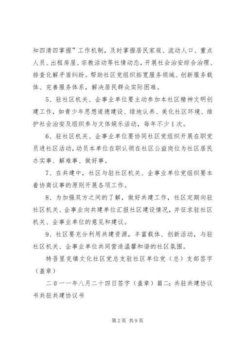 共驻共建责任书.docx