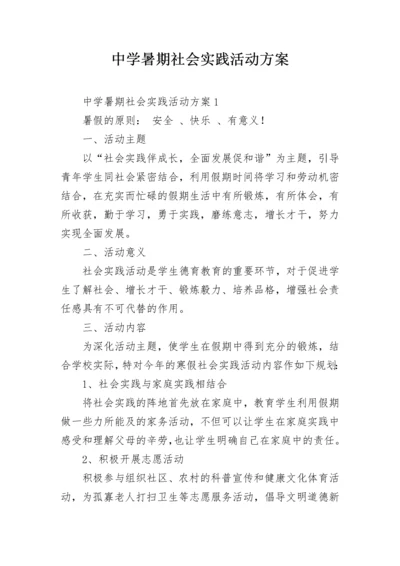 中学暑期社会实践活动方案.docx