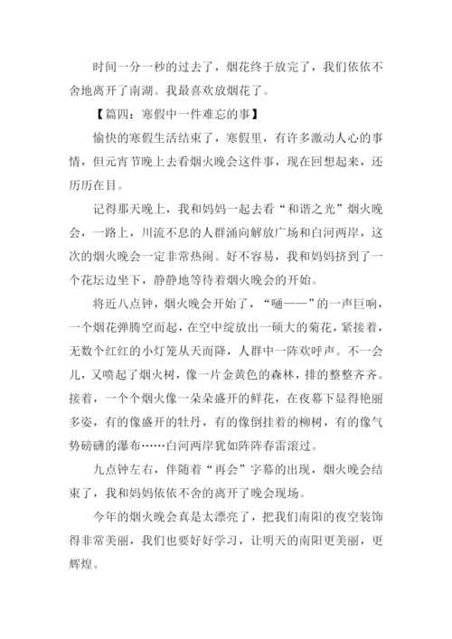 寒假我最难忘的一件事作文.docx