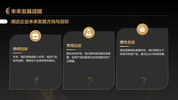 黑色黑金风产品发布会活动策划PPT模板