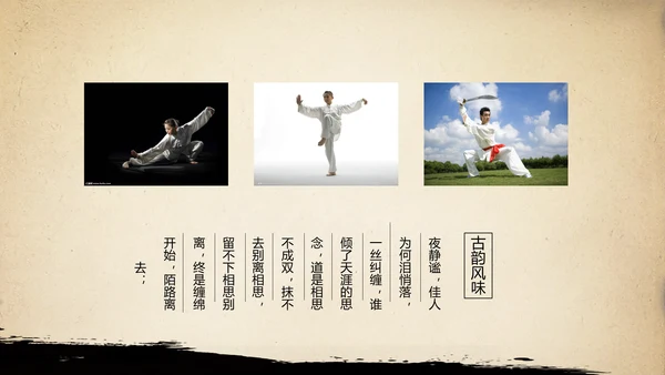 武术跆拳道空手道比赛PPT