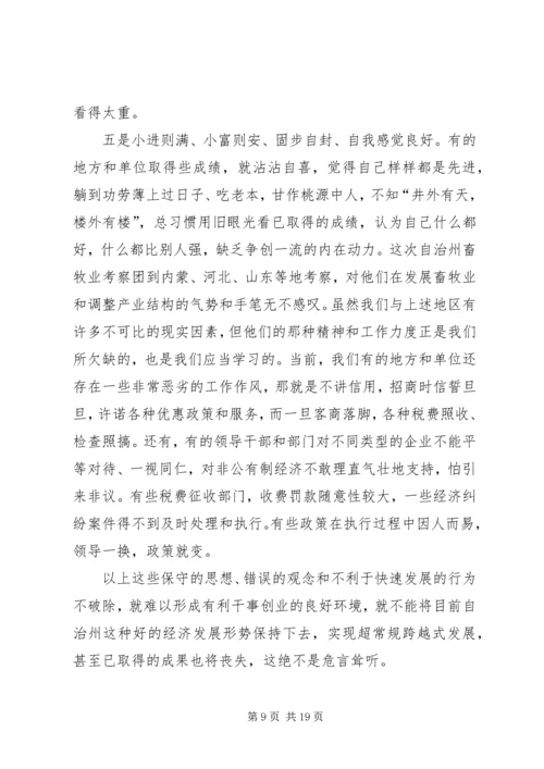 在自治州解放思想创新发展环境座谈会上的讲话(1).docx