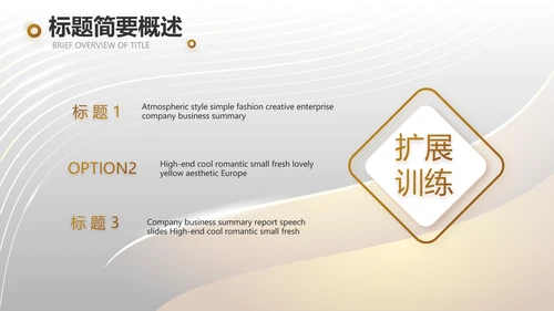 金色大气商业融资计划书PPT