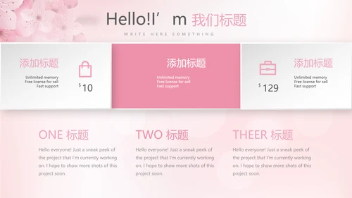 粉色唯美彩妆纹绣动态PPT