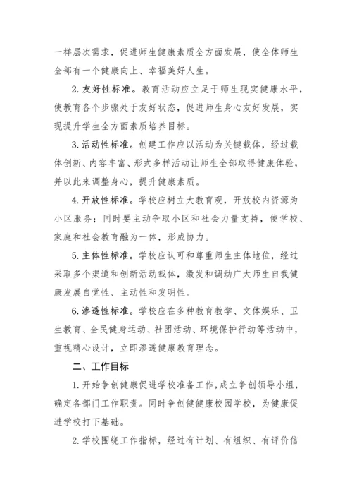 创建健康促进学校实施专业方案.docx