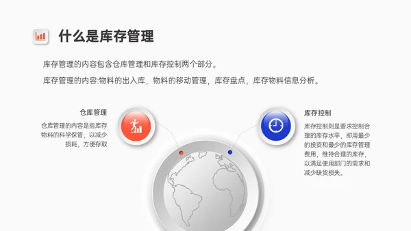 红蓝微粒体风格库存管理培训PPT模板