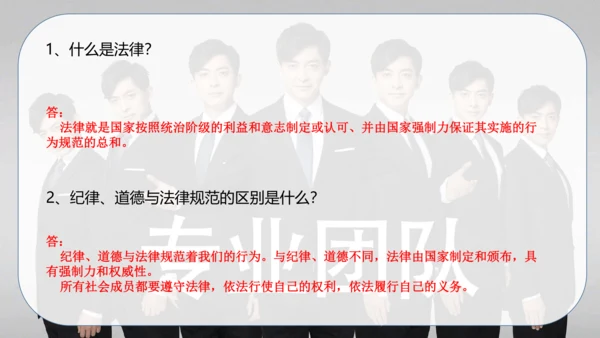 六年级道德与法治上册：第一单元 我们的守护者·总复习课件