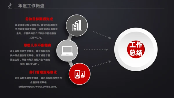 黑色质感工作总结计划汇报演示通用PPT模板