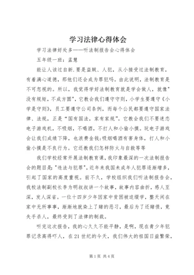 学习法律心得体会 (5).docx