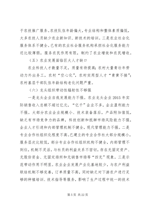 现代农业发展十三五规划.docx