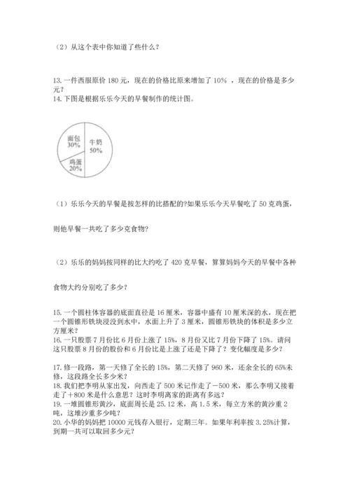 六年级小升初数学应用题50道a4版打印.docx