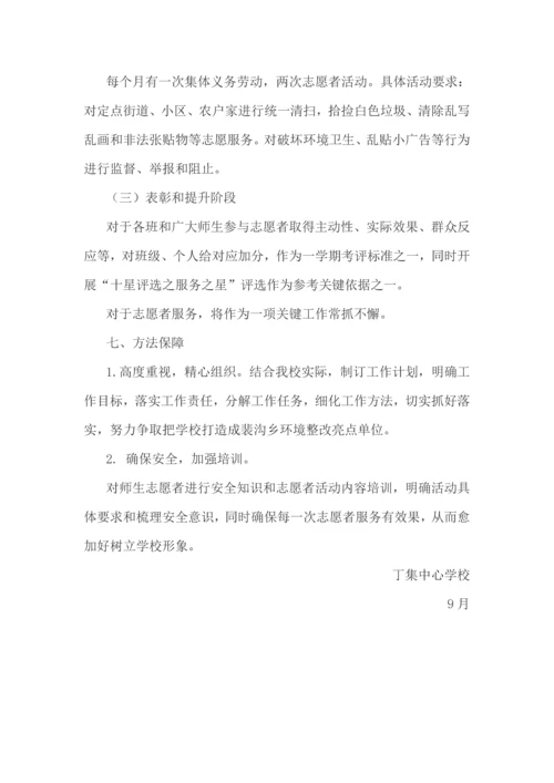 开展师生志愿者活动实施专业方案.docx