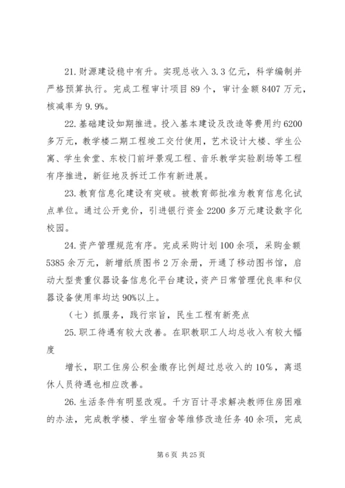 在学院三届六次教职工、三届五次工会会员代表大会上的工作报告 (3).docx