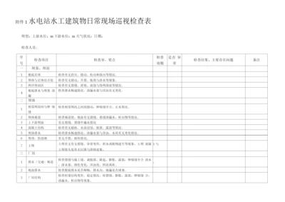 水电厂水库大坝安全检查表.docx