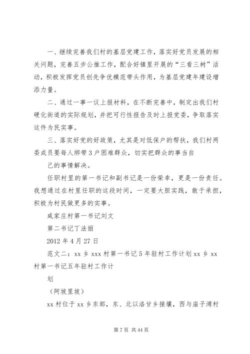 第一书记驻村工作计划 (6).docx