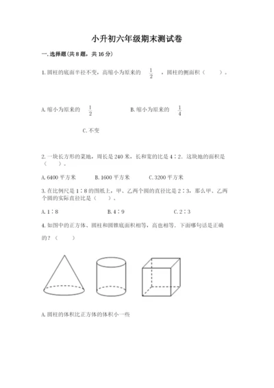 小升初六年级期末测试卷（a卷）.docx