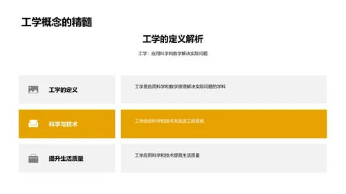 工学知识实际应用PPT模板