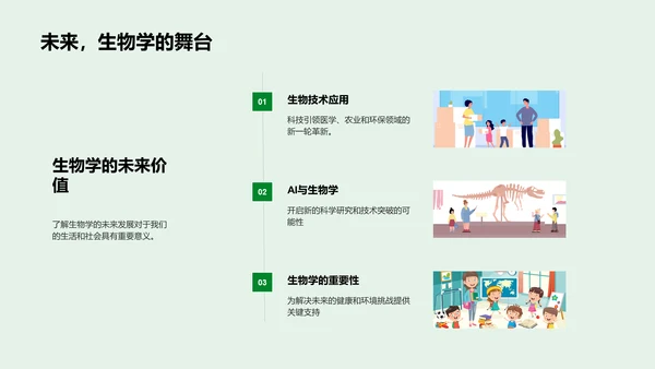 生物学实践应用PPT模板