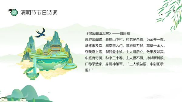 网络扫墓祭祖清明节ppt课件模板