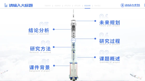 宇航员毕业论文答辩通用PPT模板