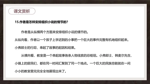 语文课件《最后一课》都德PPT模板