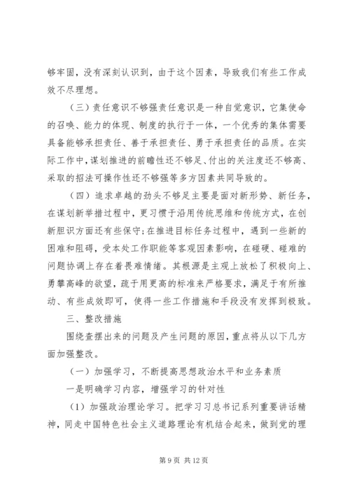 对照党章党规“十八个是否”检视检查剖析材料 (6).docx