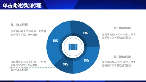 蓝色碎片工作总结汇报通用PPT模板