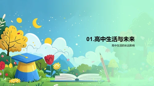 高中成长与未来打算PPT模板