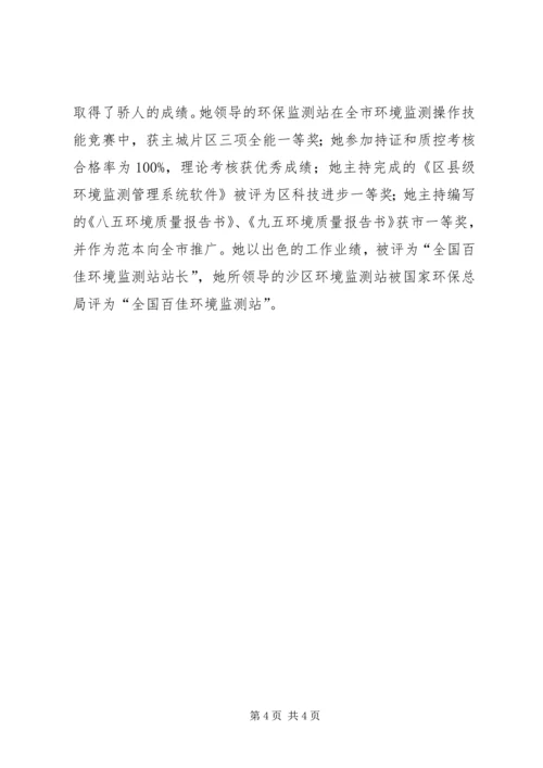 环境监测系统优秀党务工作者先进事迹精编.docx