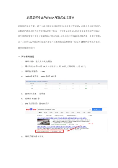 经典完整版SEO网站优化专项方案书.docx