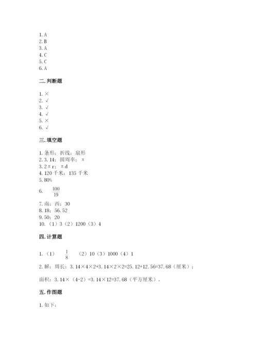 2022六年级上册数学期末考试试卷附答案（达标题）.docx