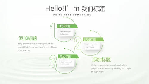 绿色清新化妆品介绍动态PPT