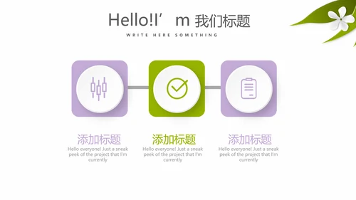 绿色小清新美容养生SPA宣传动态PPT