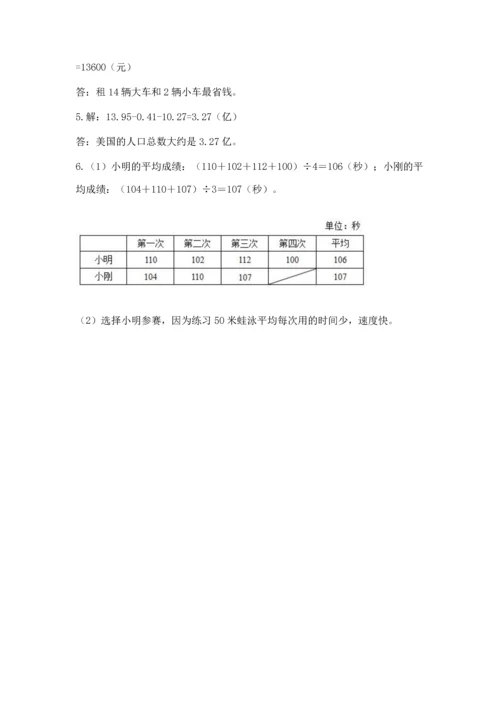 小学四年级下册数学期末测试卷附完整答案（各地真题）.docx