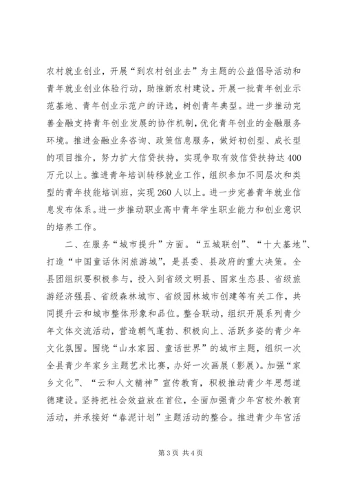 团县委贯彻落实全市三级干部会议精神的情况汇报 (2).docx