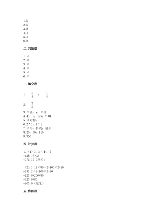 小学数学六年级上册期末考试试卷及参考答案（精练）.docx