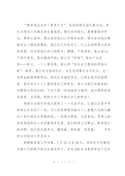 中学班主任培训工作总结.docx
