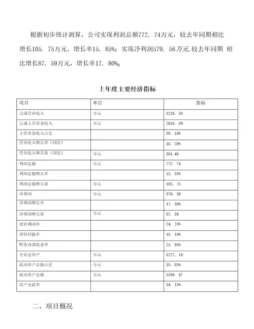 锚板投资建设项目开发计划分析