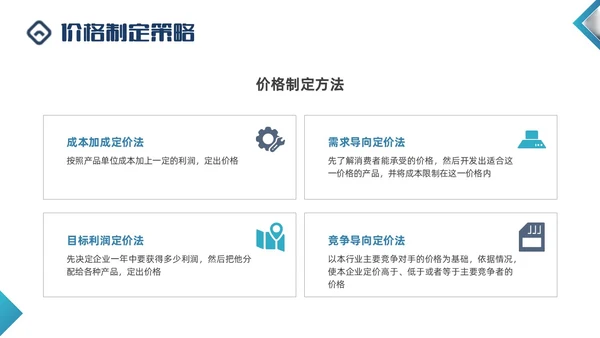 蓝色商务形状闭环营销PPT课件