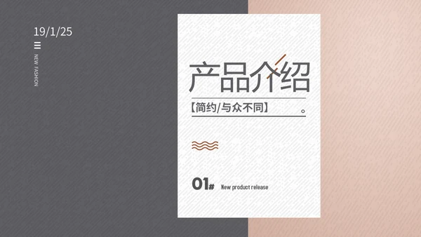 气质时尚公司产品介绍宣传通用PPT动态模板