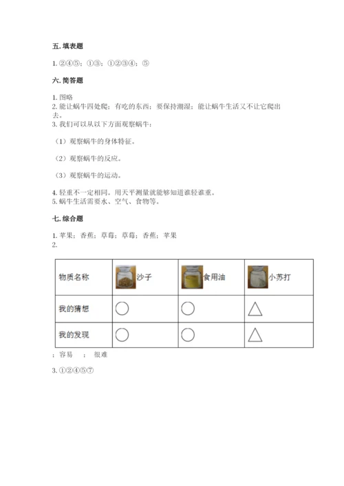 教科版小学科学一年级下册期末测试卷附参考答案【综合卷】.docx