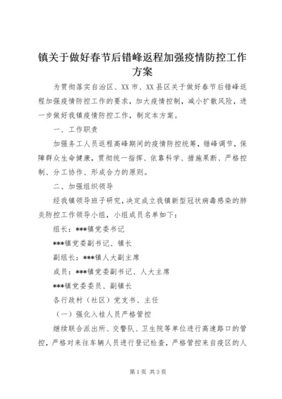 镇关于做好春节后错峰返程加强疫情防控工作方案.docx