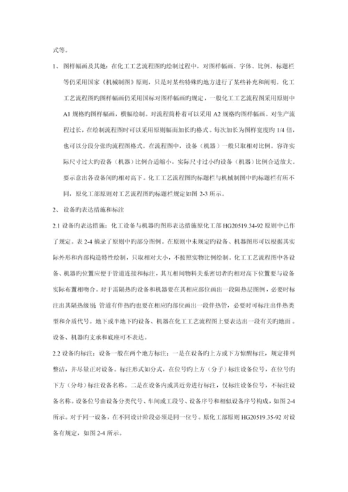 化工标准工艺标准流程图制图重点标准.docx