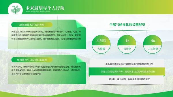 绿色新能源环保工业化PPT模板