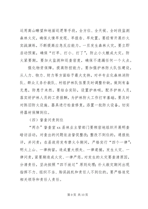 县安全生产和春季森林防火工作会议讲话稿（摘要）精编.docx