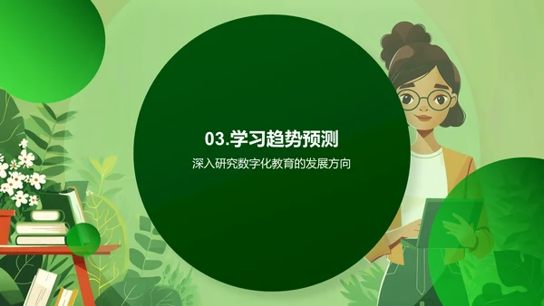 数字教育研究报告PPT模板