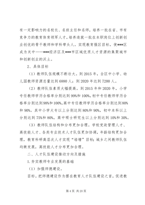 教育体育局人才工作中长期推进计划(20XX年20XX年)_1.docx