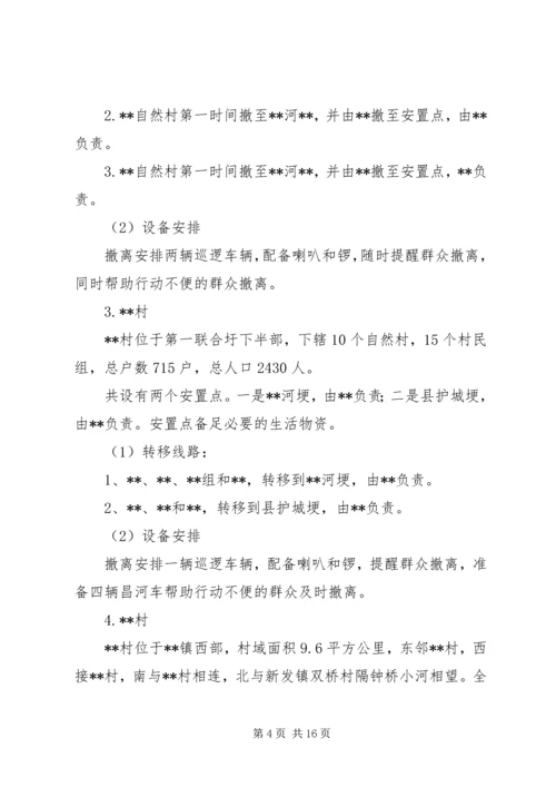 乡镇防汛人员疏散转移应急方案.docx