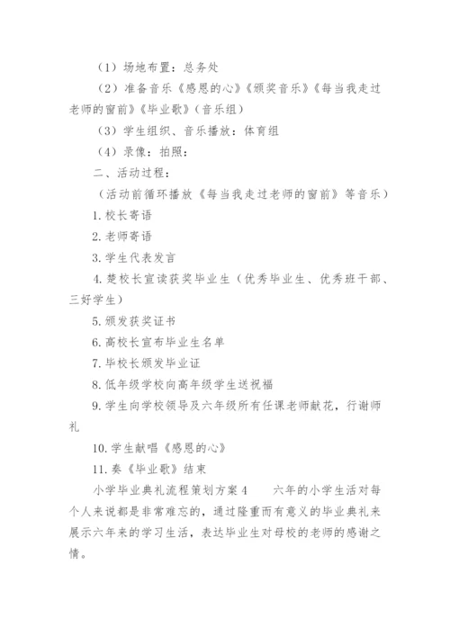 小学毕业典礼流程策划方案.docx